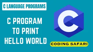 C Program to Print Hello World First C Program Visual studio code