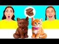 Download Lagu Tantangan Makanan Asli vs Makanan Cokelat | Hacks Dan Trik Dapur oleh BaRaFun Challenge