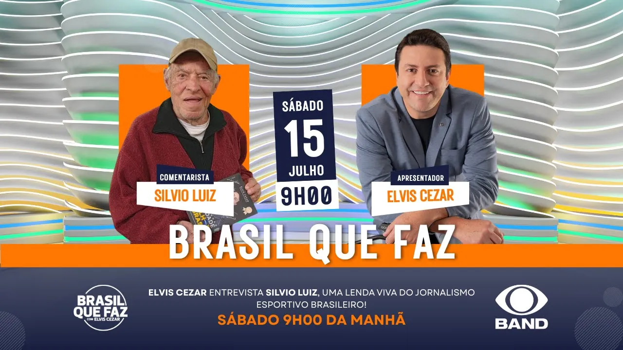 BRASIL QUE FAZ na BAND - ELVIS CEZAR entrevista Silvio Luiz