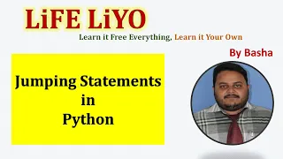 Jumping Statements break continue pass Jump Statements in Python