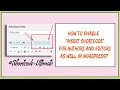 How to Enable Insert Shortcode for Authors and Editors As Well in WordPress