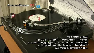 Cutting Crew I Just Died In Your Arms Remix En Vinyl Maxi Single 12 