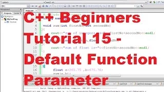 C Tutorial for Beginners 15 - Default Function Parameter