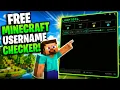 HOW TO FIND 4LETTER USERNAMES FOR MINECRAFT USING MY TOOL