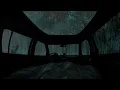 🔴10 Hours ASMR 😴 Overnight in the car during heavy rain and thunderstorms to rest and sleep