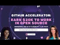Earn 20 000 to open source with GitHub Accelerator
