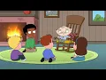 Stewie has a back tattoo