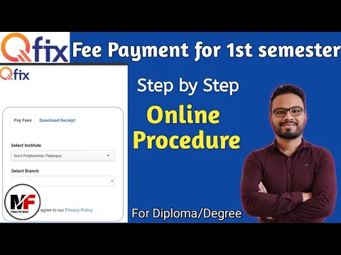 Download MP3 How to pay online fees on eduQfix portal| Diploma first semester fees payment online procedure