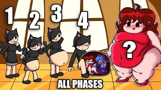 Fat Girlfriend x Alice Hunger ALL PHASES 0-5 phases Friday Night Funkin VS Buffet Night Burstin