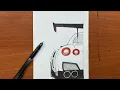 How to draw a super GTr car step-by-step Easy to draw