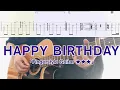 Download Lagu back number／HAPPY BIRTHDAY (ソロギターTAB) Fingerstyle Guitar