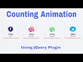 Counter js Easy way to Make Counting Up Number Animation Using Jquery Plugin in Hindi 2020