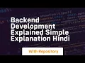 Backend development explained simple explanation hindi