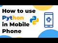 How to use python in mobile phone using termux Newbie Coder