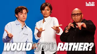 Tom Holland Zendaya Jacob Batalon Play Would You Rather