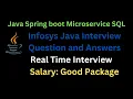 infosys java interview questions for 3 years experience