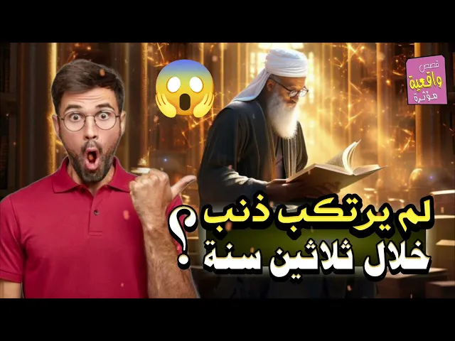 ⁣قصة العالم الذي لم يرتكب اي ذنب خلال ثلاثين سنة!!