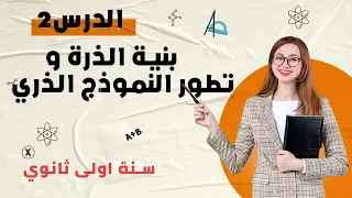 الدرس الثاني سنة أولى ثانوي بنية الذرة وتطور النموذج الذري الجزء الأول 