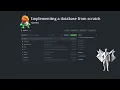 Write a database from scratch Episode 1 Introduction to the series
