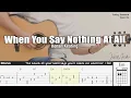 Download Lagu When You Say Nothing At All - Ronan Keating | Fingerstyle Guitar | TAB + Chords + Lyrics