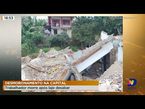 Desmoronamento em Florianópolis: trabalhador morre após laje desabar