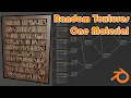 Random Textures On One Material Over Multiple Meshes In Blender 2 8