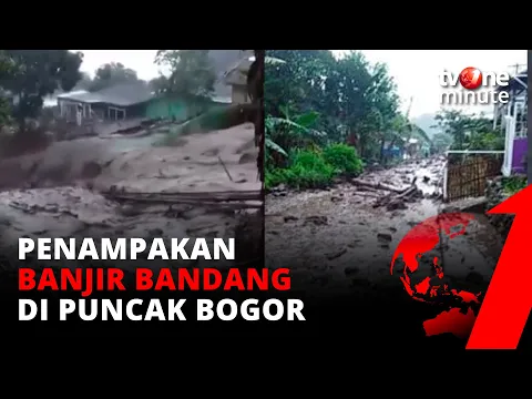 Banjir Bandang Terjang Kawasan Puncak Bogor| tvOne Minute
