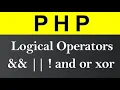 PHP Logical Operators Tutorial in Hindi Urdu 2021