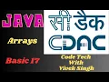 What is Array in Java CDAC CodeTech With Vivek Singh