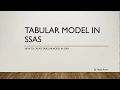 Tabular Model in SSAS