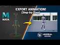 Export Maya Animations to Unreal Engine the RIGHT Way No Errors Step-by-Step Tutorial