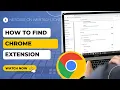 How to Find Chrome Extension How to Find Chrome Web Store and Extension on pc