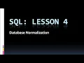 SQL Lesson 4 Database Normalization