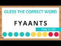 Guess the Correct Word Unscramble in Record Time 7 Letters Agent Quiz