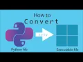convert Python py files to Executable exe easy and fast