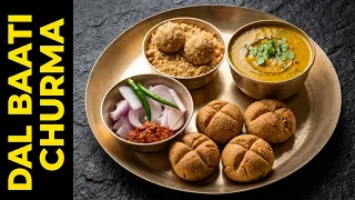 Authentic "DAL BAATI CHURMA" recipe | Flavours Of Food