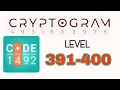 Cryptogram Letters and Numbers 391 392 393 394 395 396 397 398 399 400