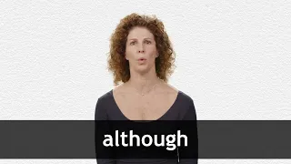 How to pronounce ALTHOUGH in American English