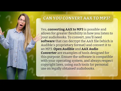 Download MP3 Can you convert AAX to MP3?