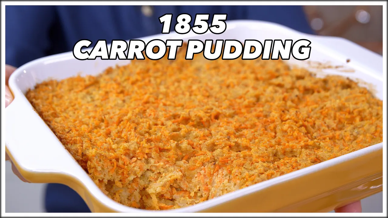 1855 Carrot Pudding Recipe - Old Cookbook Show