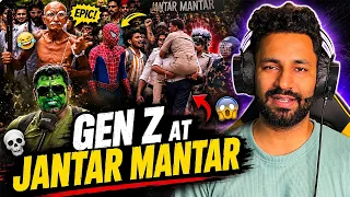 GEN Z AT JANTAR MANTAR | FUNNY REACTION | VJ PAWAN SINGH