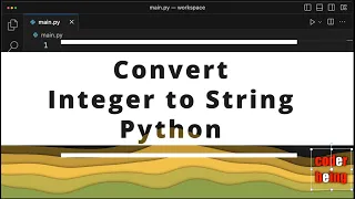 How to convert Integer to String in Python