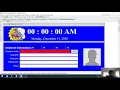 How to display the date and time in jlabel java swing programing for beginners