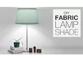 How to Cover a Lampshade with Fabric DIY Tutorial