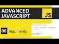 JavaScript Tutorial 6 Arguments Advanced JavaScript