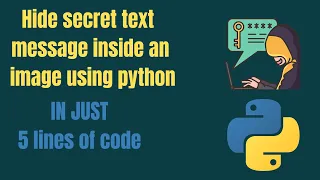 steganography using python Hide text inside image