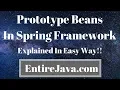 Prototype Scope Beans in Spring Framework - Explained in Easy way entirejava com