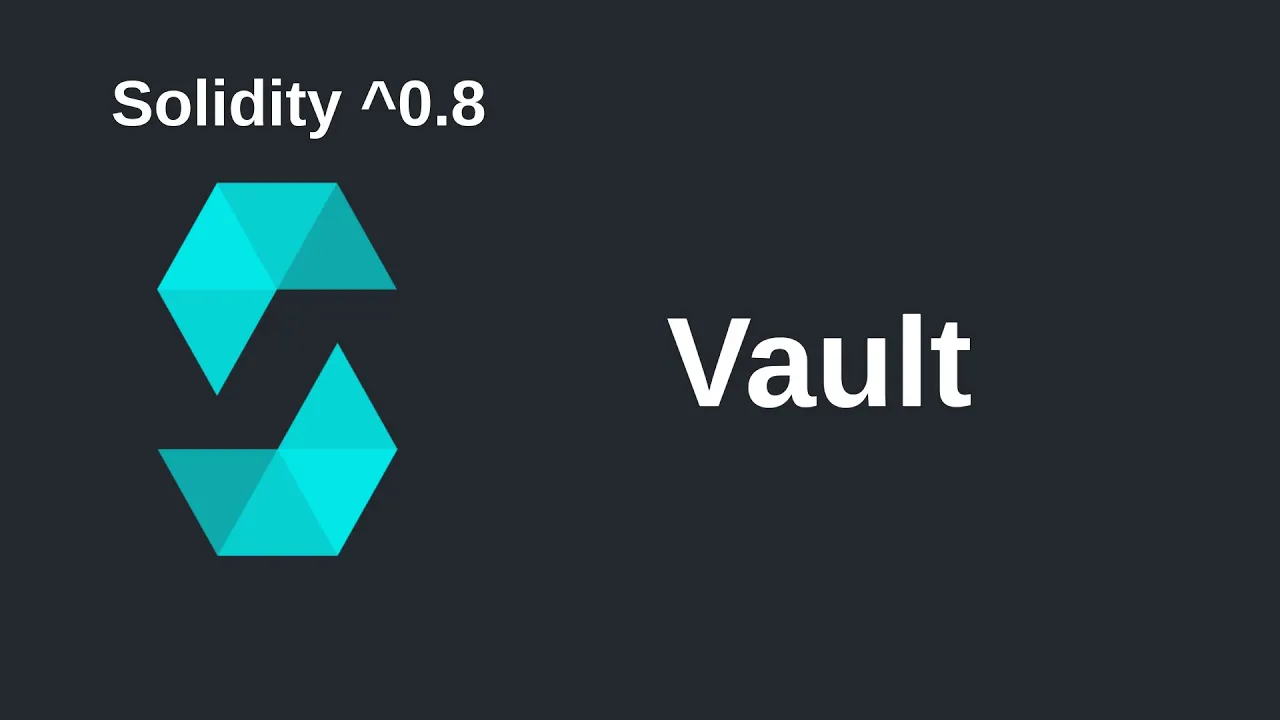 Solidity Vault Smart Contract with Deposit and Withdraw Functions