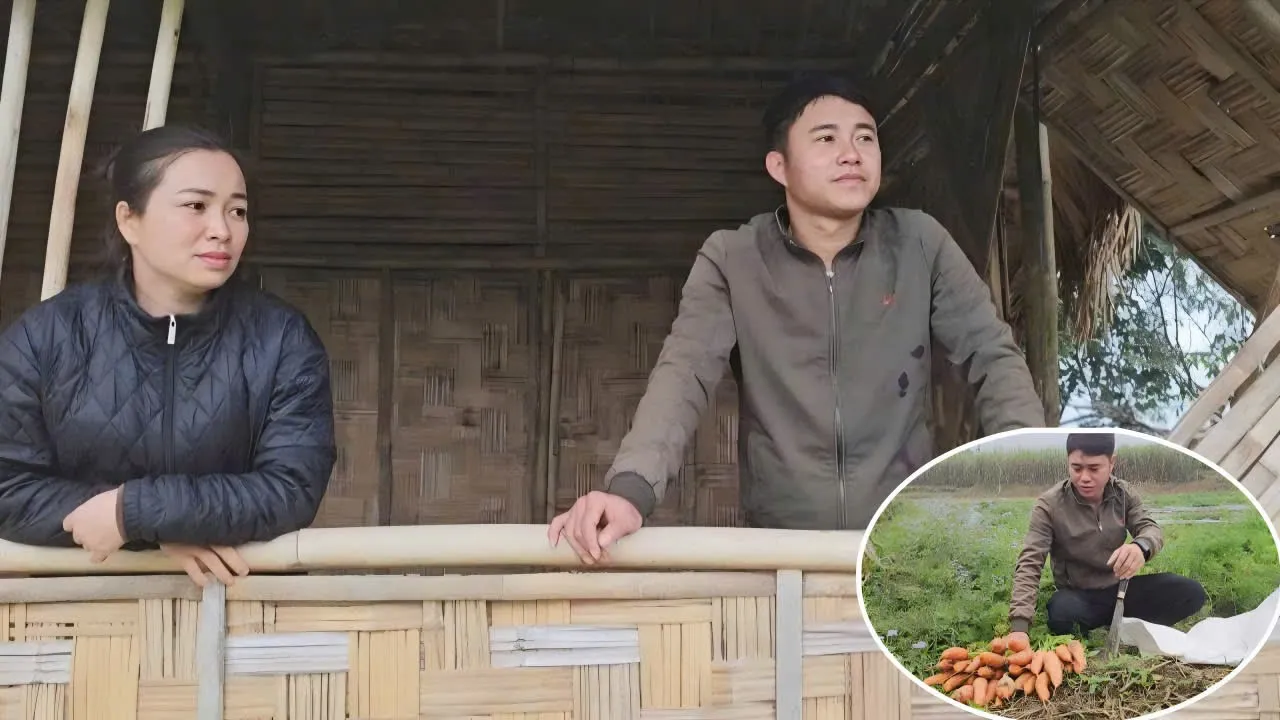 Harvesting carrots and radishes to sell at the market. Visiting my best friend's house.