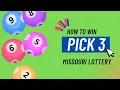 How to Win Pick 3 Missouri Lottery - For entertainment purposes only